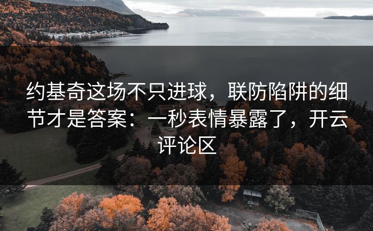 约基奇这场不只进球，联防陷阱的细节才是答案：一秒表情暴露了，开云评论区
