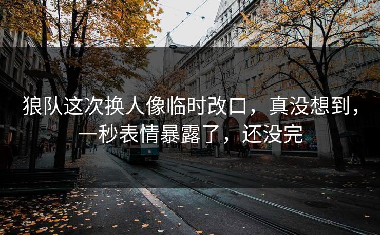 狼队这次换人像临时改口，真没想到，一秒表情暴露了，还没完